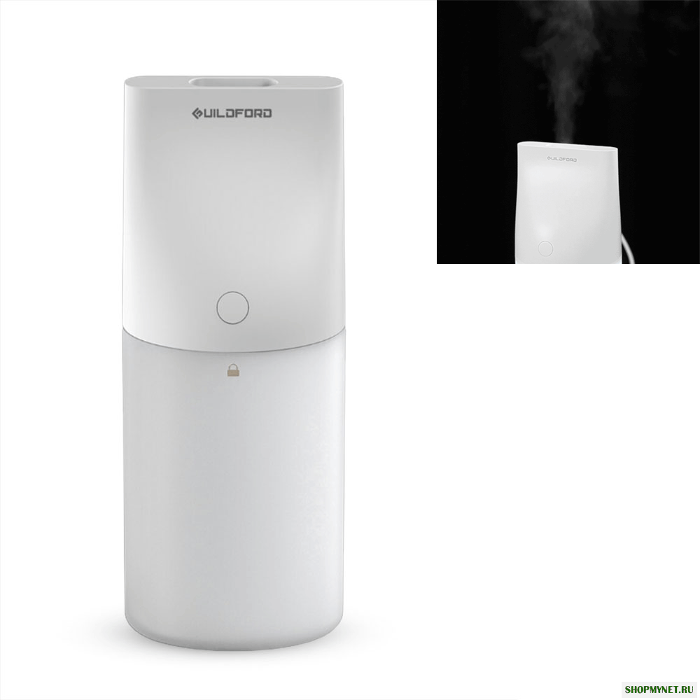 Гилфорд 320ML USB Настольный увлажнитель Бесшумный Water Aroma Диффузор Воздухоочиститель с ночником для домашней кухни Офис Авто от