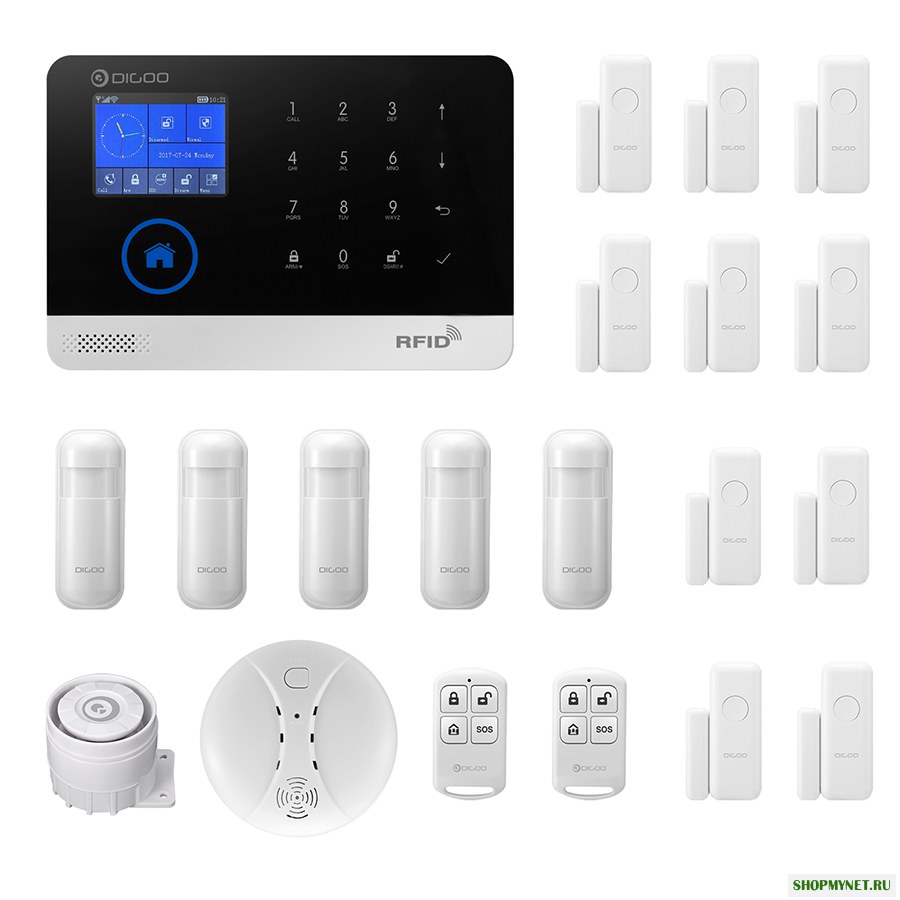 Digoo DG-HOSA 433 МГц Беспроводной GSM и WIFI DIY Аксессуары Умный дом Комплекты охранной сигнализации
