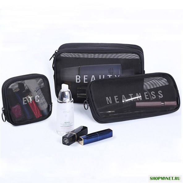 Honana HN-CB04 3PCS Travel Storage Сумка Cosmetic Сумки Цифровой гаджет USB-кабель Органайзер