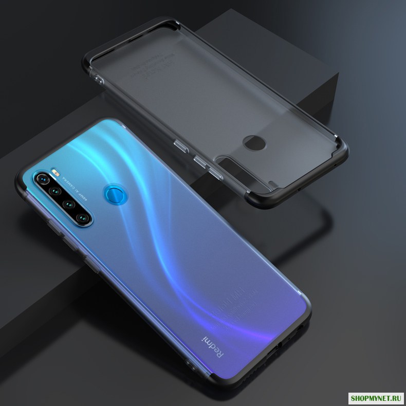 Для Xiaomi Redmi Note 8 Чехол Bakeey 3 в 1 съемная матовая полупрозрачная обшивка противоударный ПК защитный Чехол