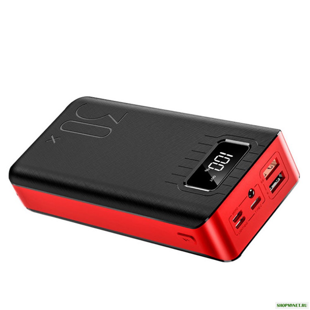 Bakeey 30000mAh Цифровой Дисплей Фонарик Быстрая зарядка Power Bank Чехол Для Samsung Xiaomi Huawei