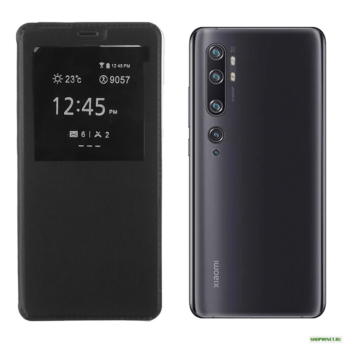 Bakeey Luxury Flip с видом из окна ПУ Кожа всего тела Защитная Чехол для Xiaomi Mi Note 10 / Xiaomi Mi Note 10 Pro / Xiaomi Mi CC9 Pro