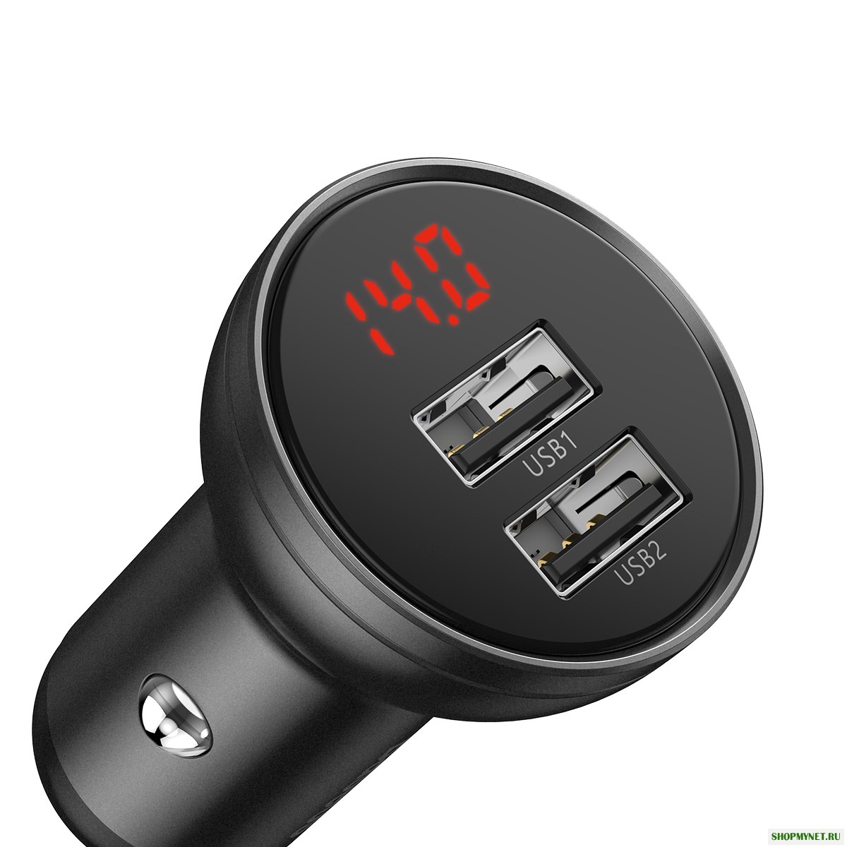 Baseus 24W Digital Дисплей Dual USB 4.8A Авто Зарядное устройство для iPhone 11 pro XR X для Samsung Xiaomi Huawei